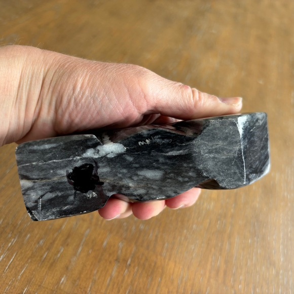 MAYAN AZTEC CARVED FIGURE STONE MARBLE UNIQUE ARTSY HOME DECOR - Picture 10 of 10